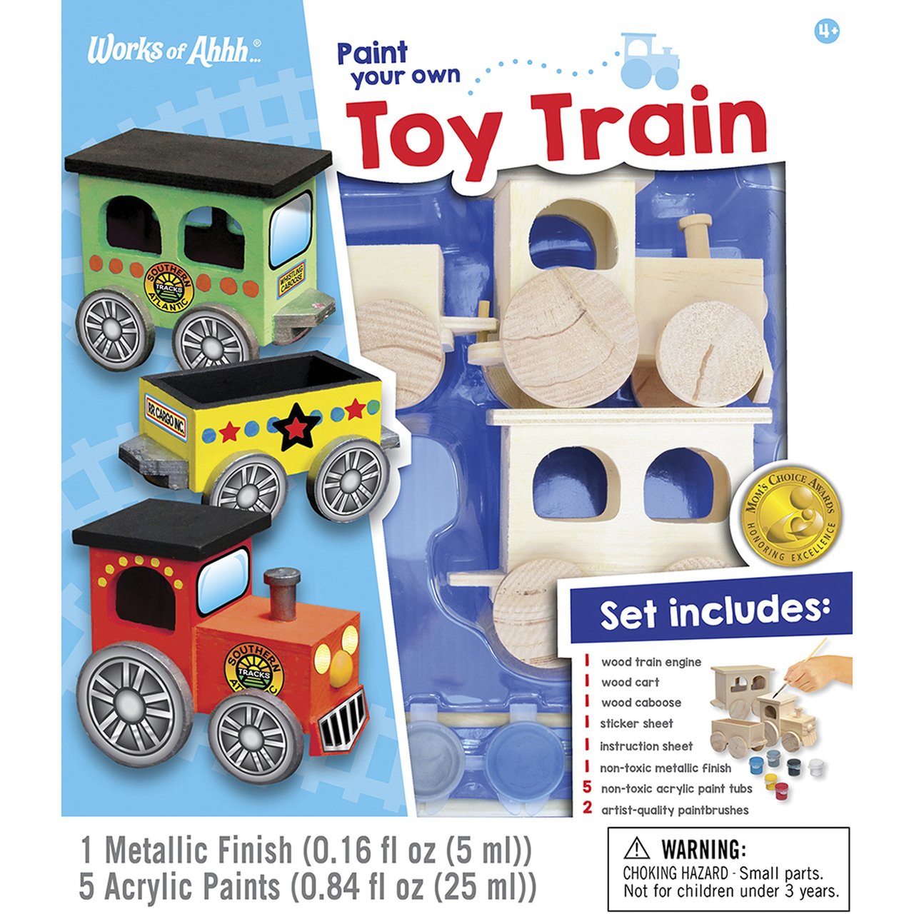 TOY TRAIN WOOD PAINT KIT