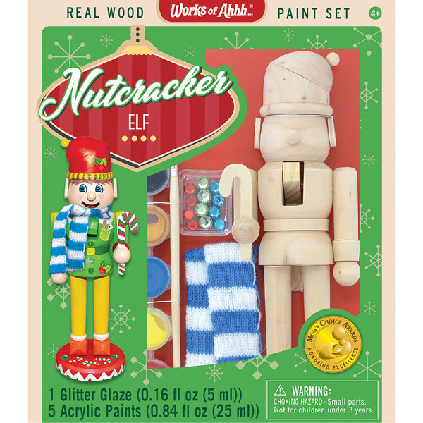 NUTCRACKER ELF HOLIDAY WOOD PAINT KIT