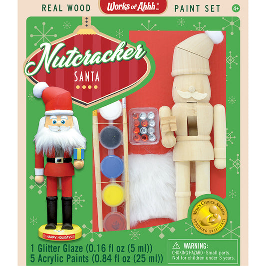 NUTCRACKER SANTA HOLIDAY WOOD PAINT KIT