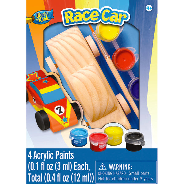 RACE CAR MINI WOOD PAINT KIT - Works of Ahh