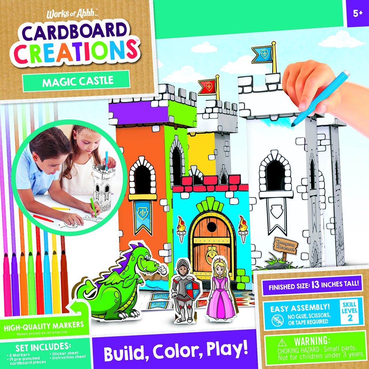 MAGIC CASTLE BUILDABLE CARDBOARD CREATIONS KIT – LocoHobby
