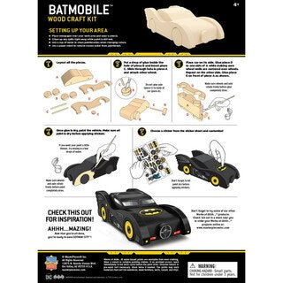 Batman - Mini Batmobile Wood Paint Set
