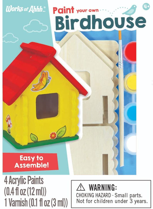 Buildable Wood Paint Kit - Birdhouse