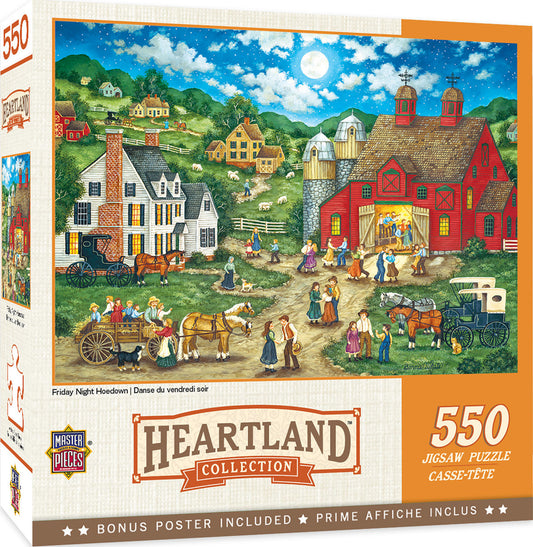Heartland Collection - Friday Night Hoe Down 550pc Puzzle