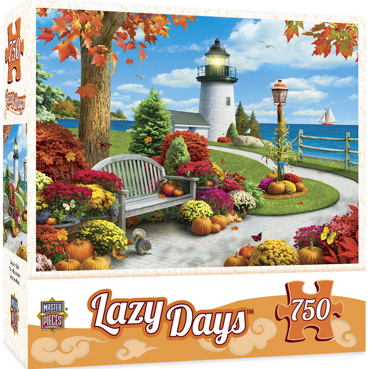 LAZY DAYS AUTUMN SAIL - 750 PIECE JIGSAW PUZZLE BY ALAN GIANA