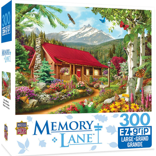 MEMORY LANE MOUNTAIN HIDEAWAY - LARGE 300 PIECE EZGRIP JIGSAW PUZZLE BY ALAN GIANA