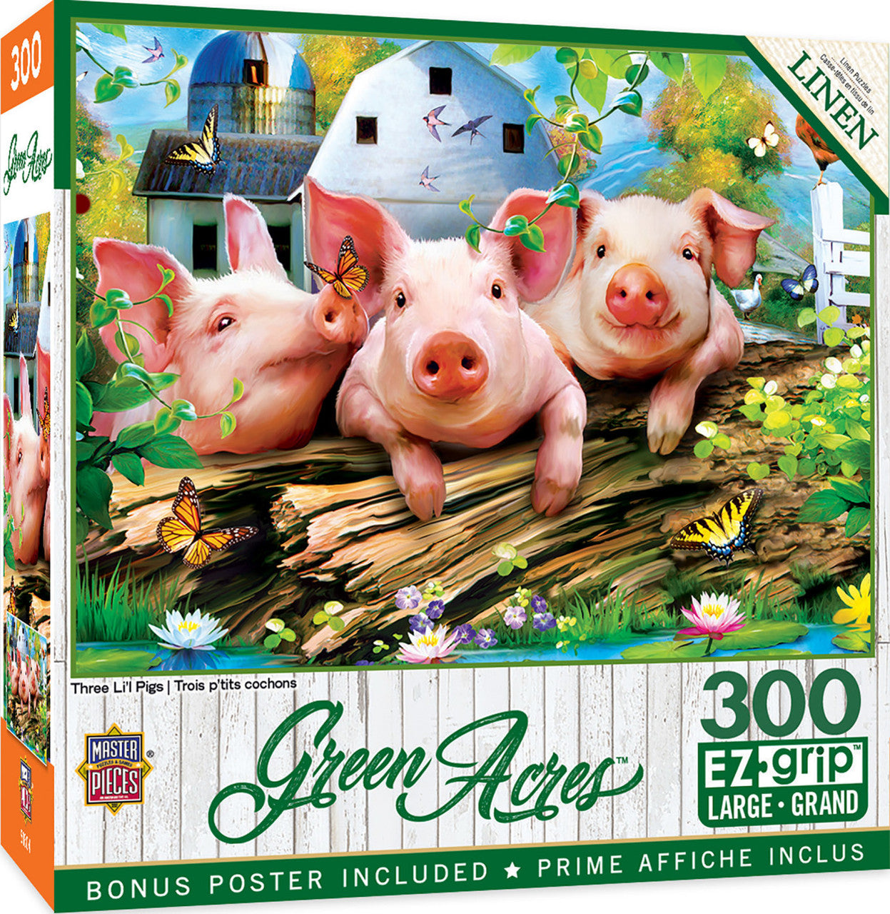 Green Acres - Three 'Lil Pigs 300pc EzGrip Puzzle