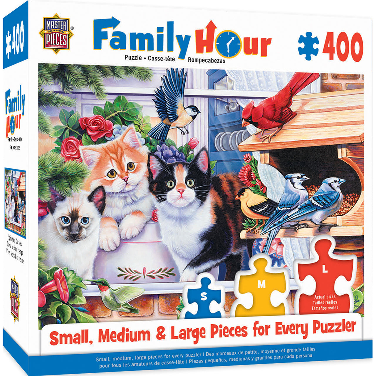 FAMILY HOUR SPRINGTIME WONDERS LARGE 400 PIECE EZGRIP JIGSAW PUZZLE BY JENNY NEWLAND