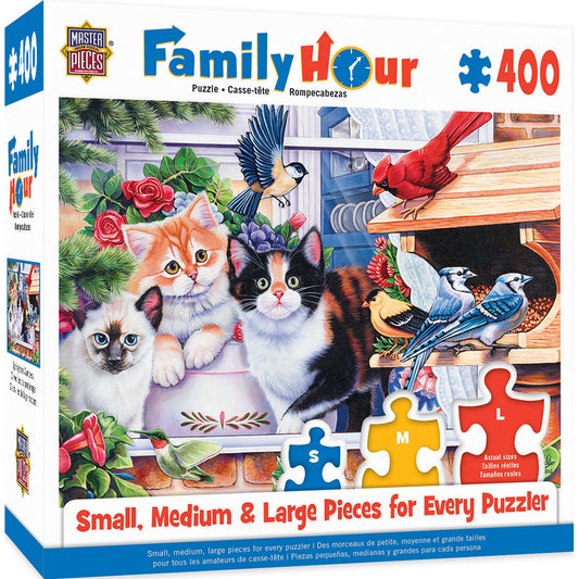 FAMILY HOUR SPRINGTIME WONDERS LARGE 400 PIECE EZGRIP JIGSAW PUZZLE BY JENNY NEWLAND