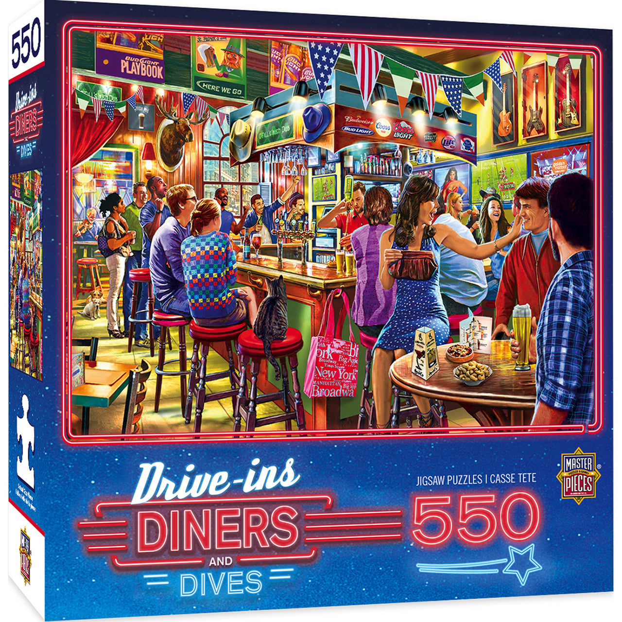 Drive-Ins Diners and Dives - Duffy's Sports & Suds 550pc Puzzle