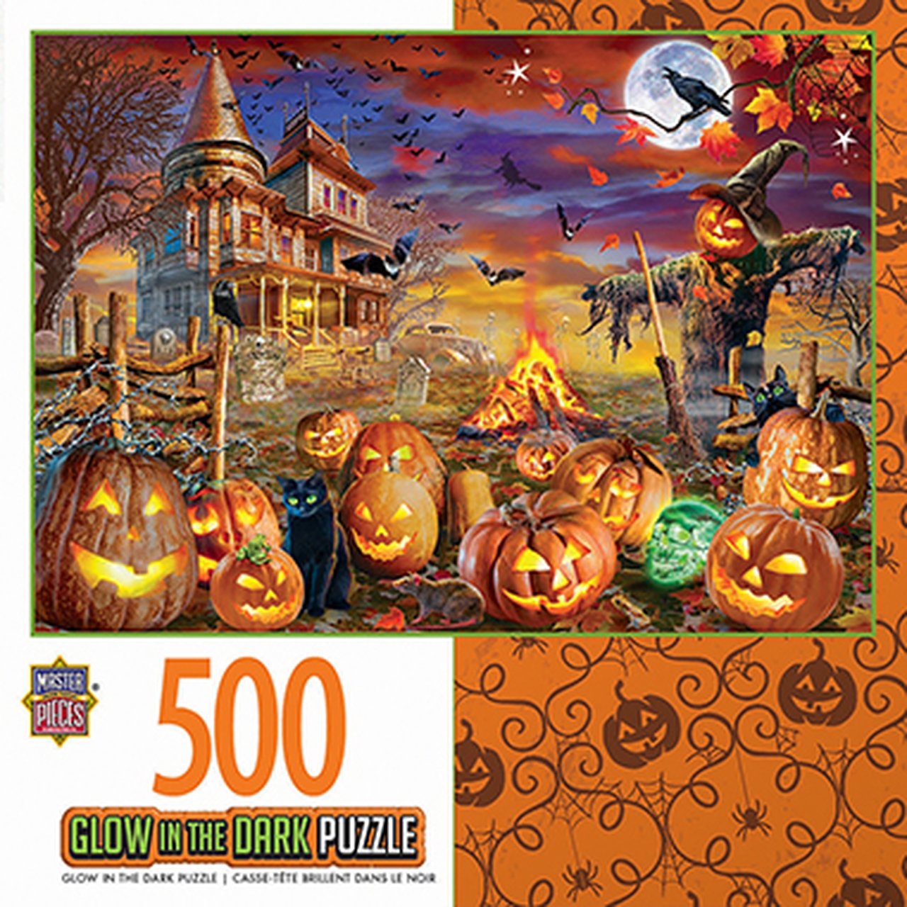 HALLOWEEN GLOW IN THE DARK -ALL HALLOW'S EVE 500 PIECE JIGSAW PUZZLE