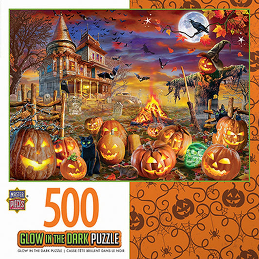 HALLOWEEN GLOW IN THE DARK -ALL HALLOW'S EVE 500 PIECE JIGSAW PUZZLE