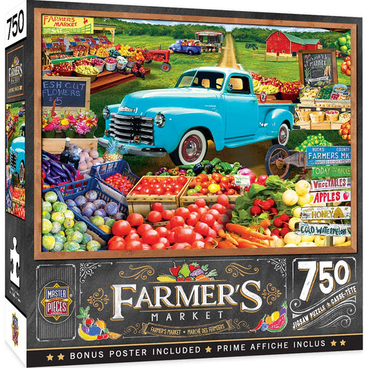 FARMER'S MARKET - LOCALLY GROWN - 750 PIECE JIGSAW PUZZLE