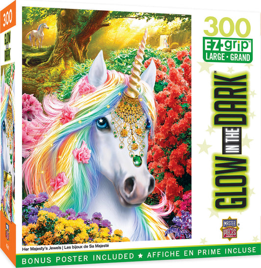 Glow in the Dark - Her Majesty's Jewels 300pc EzGrip Puzzle
