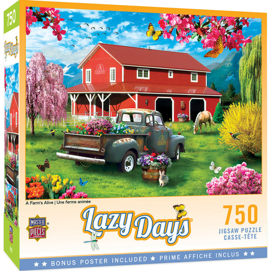Lazy Days - A Farm's Alive 750pc Puzzle