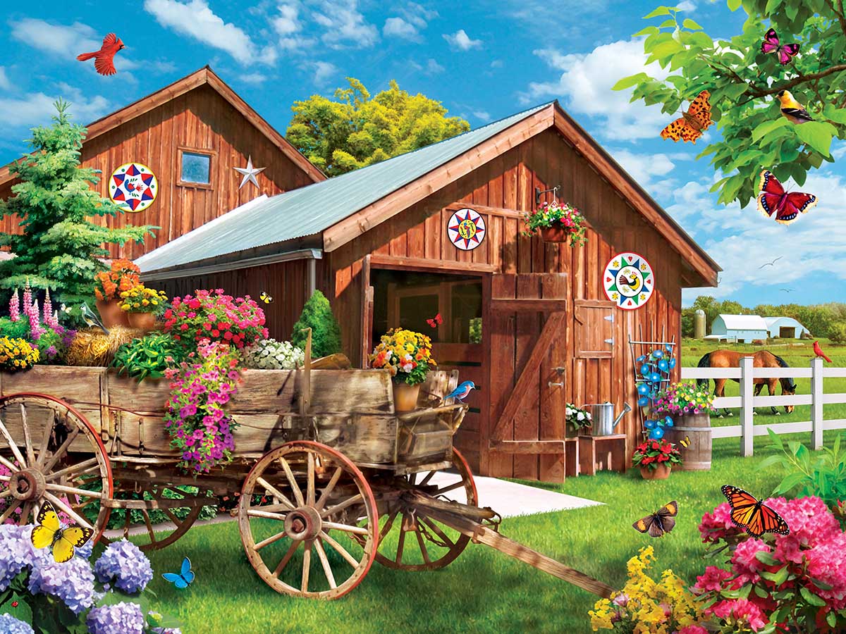 Lazy Days - Flying to Flower Farm 750pc Puzzle