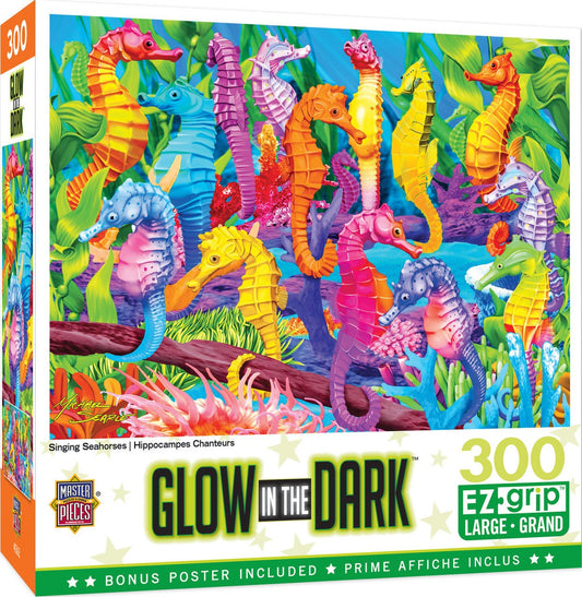 Glow in the Dark - Singing Seahorses 300pc EzGrip Puzzle