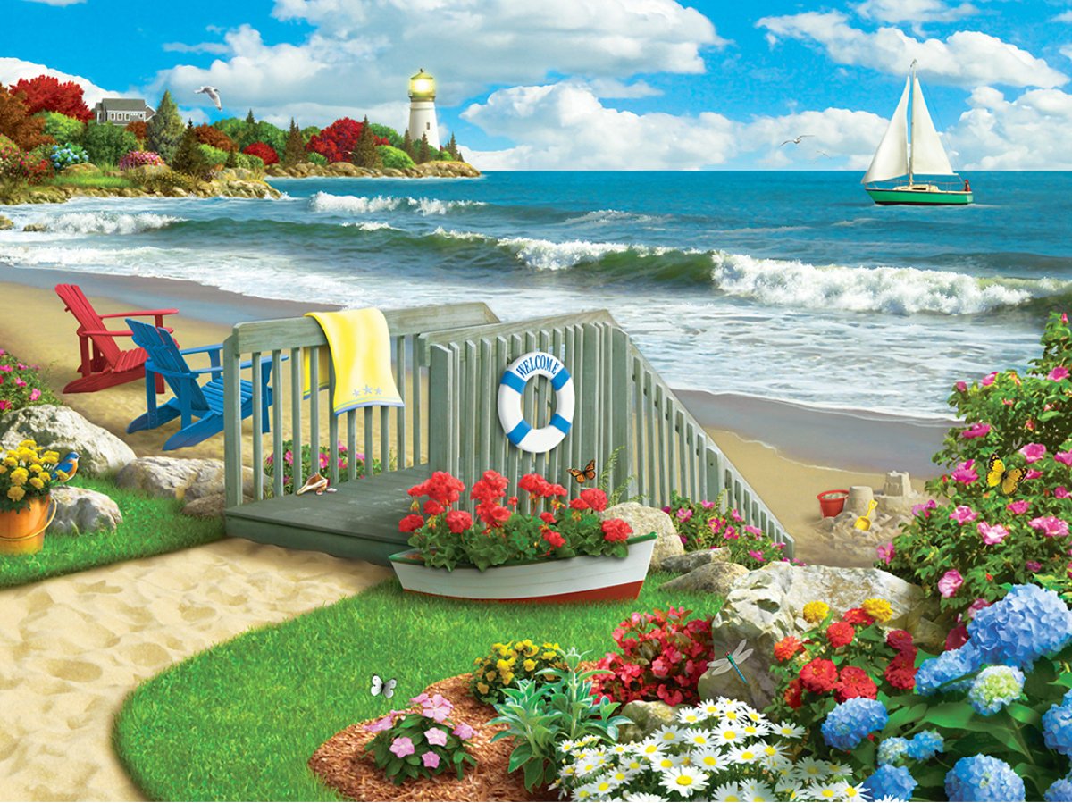 Memory Lane - Coastal Getaway 300pc EzGrip Puzzle