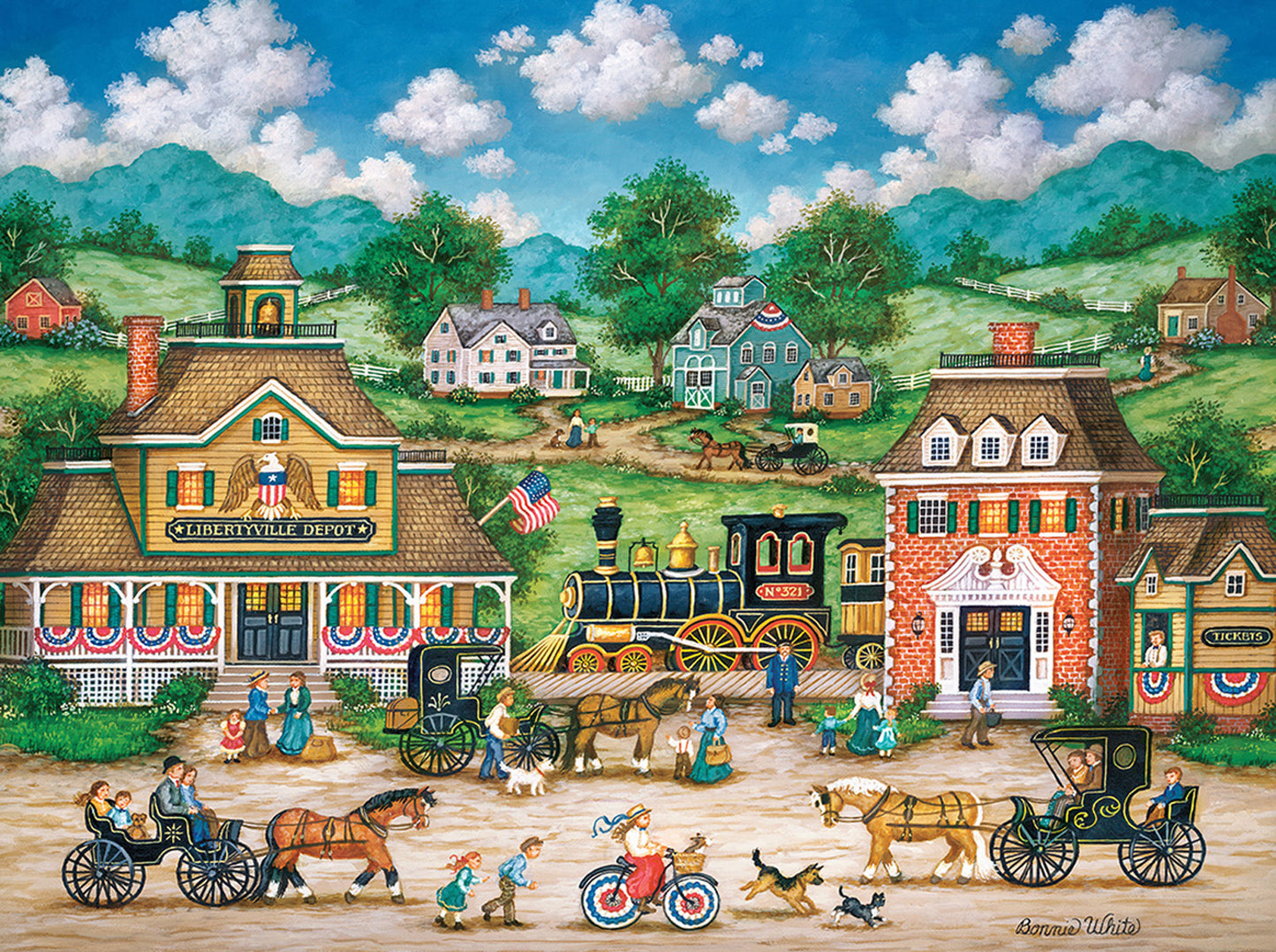 Heartland Collection - Libertyville Depot 550pc Puzzle