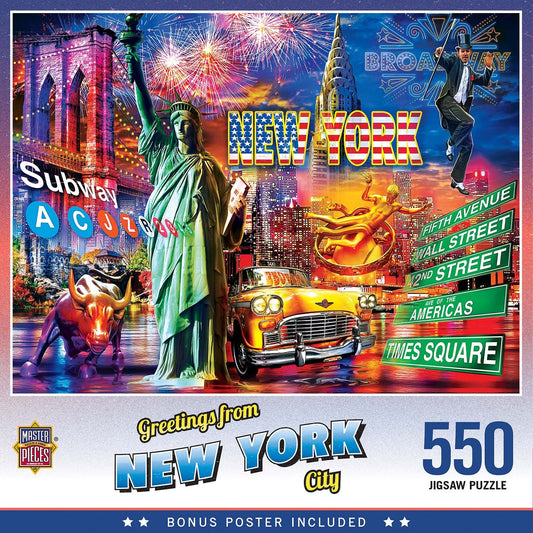 Greetings From - New York City 550pc Puzzle