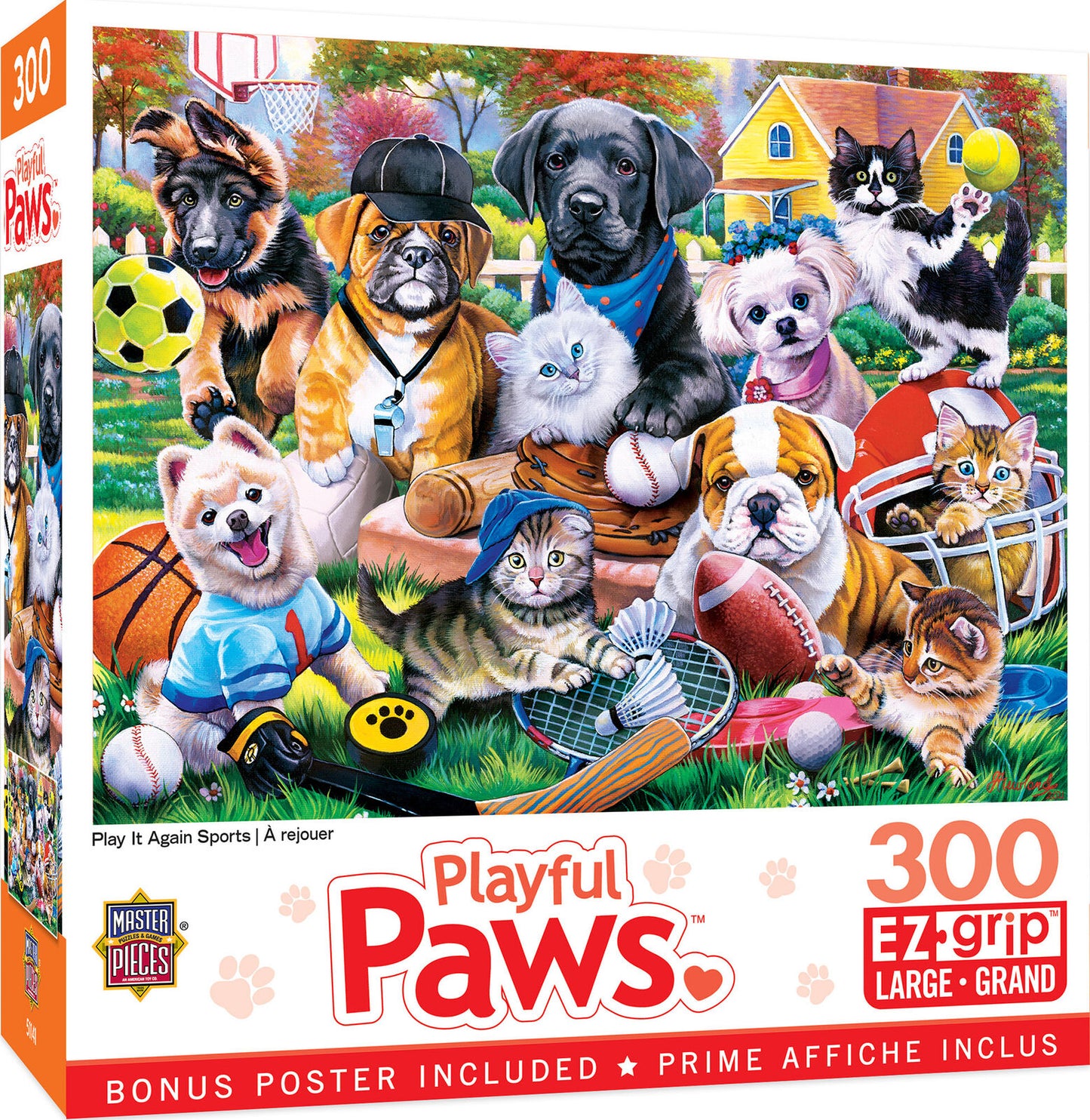 Playful Paws - Play it Again Sports 300pc EzGrip Puzzle