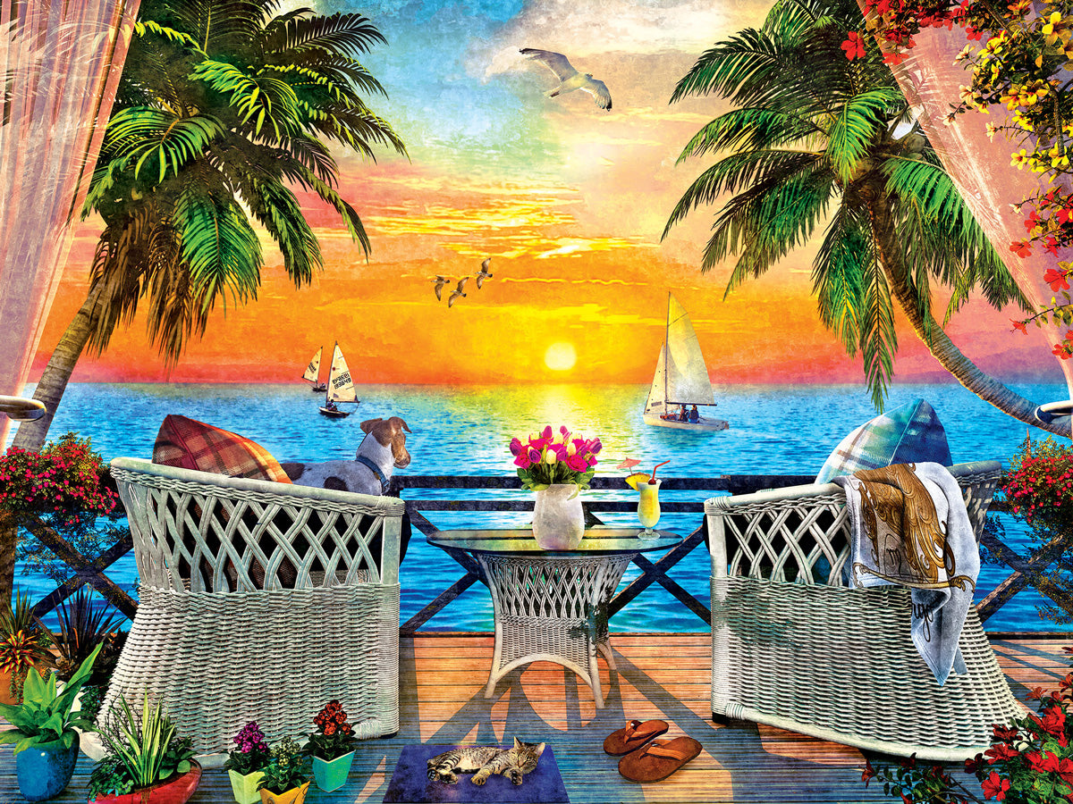 Paradise Beach - On the Balcony 550pc Puzzle