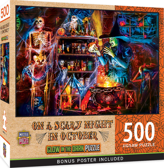 Halloween - A Dark Brew 500pc Glow in the Dark Puzzle