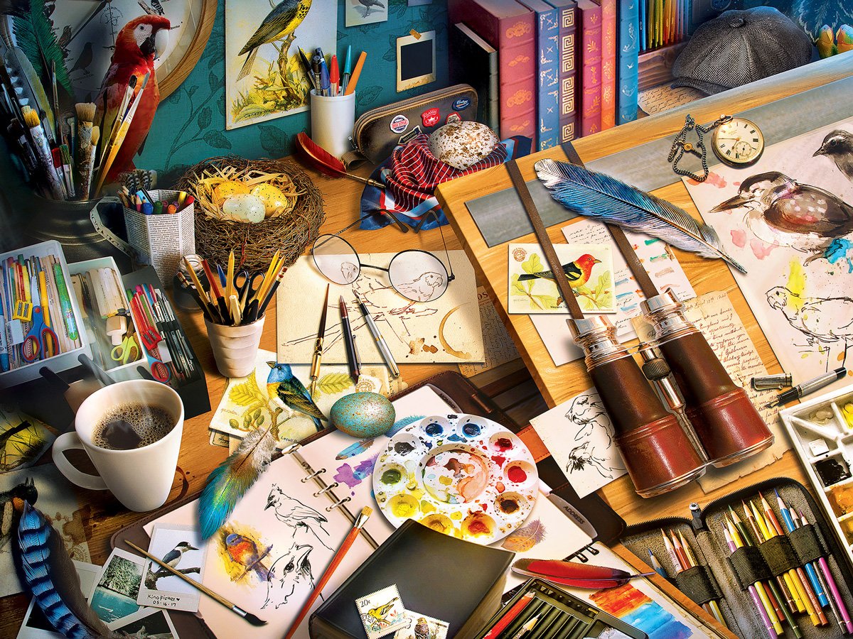 Audubon - Creative Birding 300pc EzGrip Puzzle