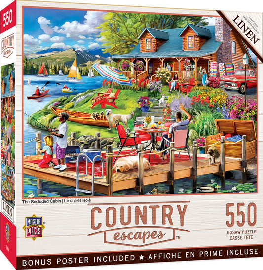 Country Escapes - Summer at the Cabin 550pc Puzzle