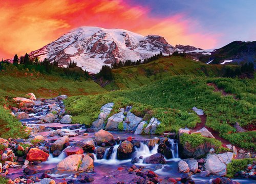 Alpine Sunrise - 1000pc Jigsaw Puzzle by Masterpieces