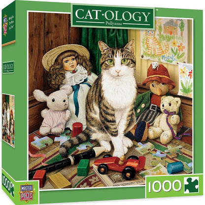 CAT-OLOGY POLLYANNA 1000 PIECE SQUARE JIGSAW PUZZLE