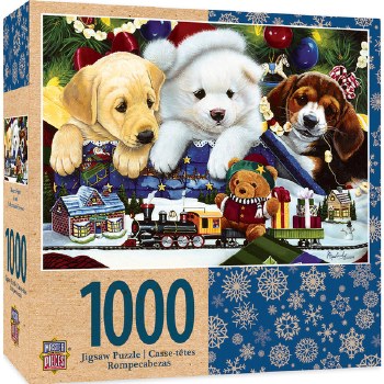 Masterpieces Holiday - Toyland Pups 1000pc Puzzle Games (Misc)