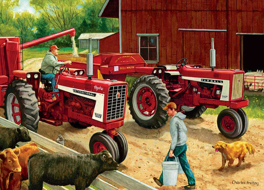 Farmall Case IH - Feeding Time 1000pc Puzzle in a Tin