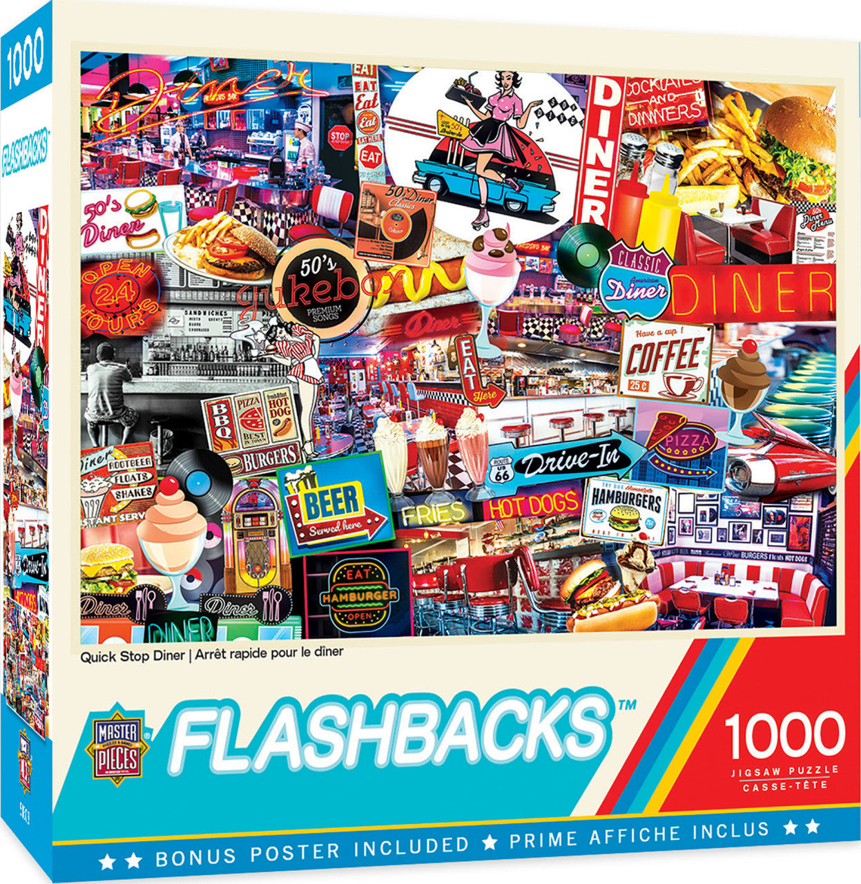 Flashbacks - Quick Stop Diner 1000pc Puzzle