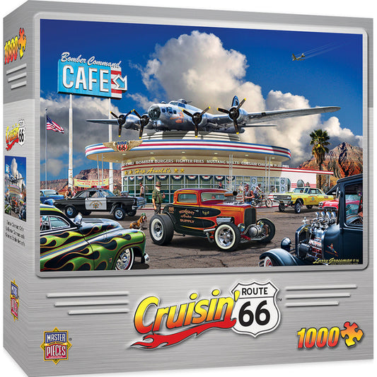 Cruisin Rt66 - Bomber Command Cafe 1000pc Puzzle