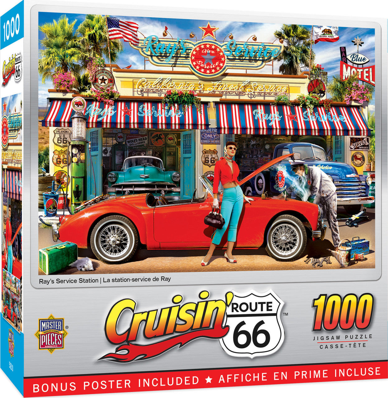 Cruisin? Rt66 - Ray's Service Station 1000pc Puzzle