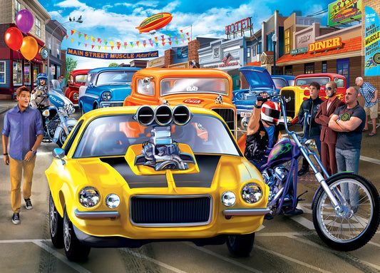 Cruisin? Rt66 - Main Street Muscle 1000pc Puzzle