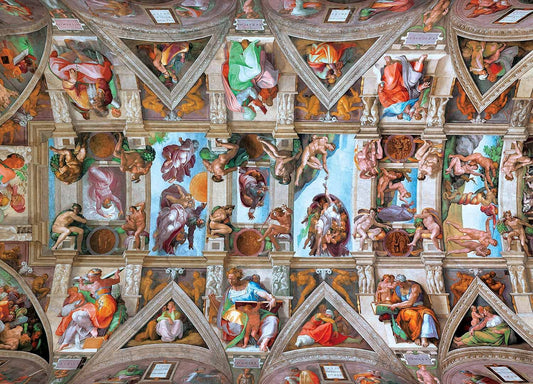 The Sistine Chapel Ceiling 1000 pc