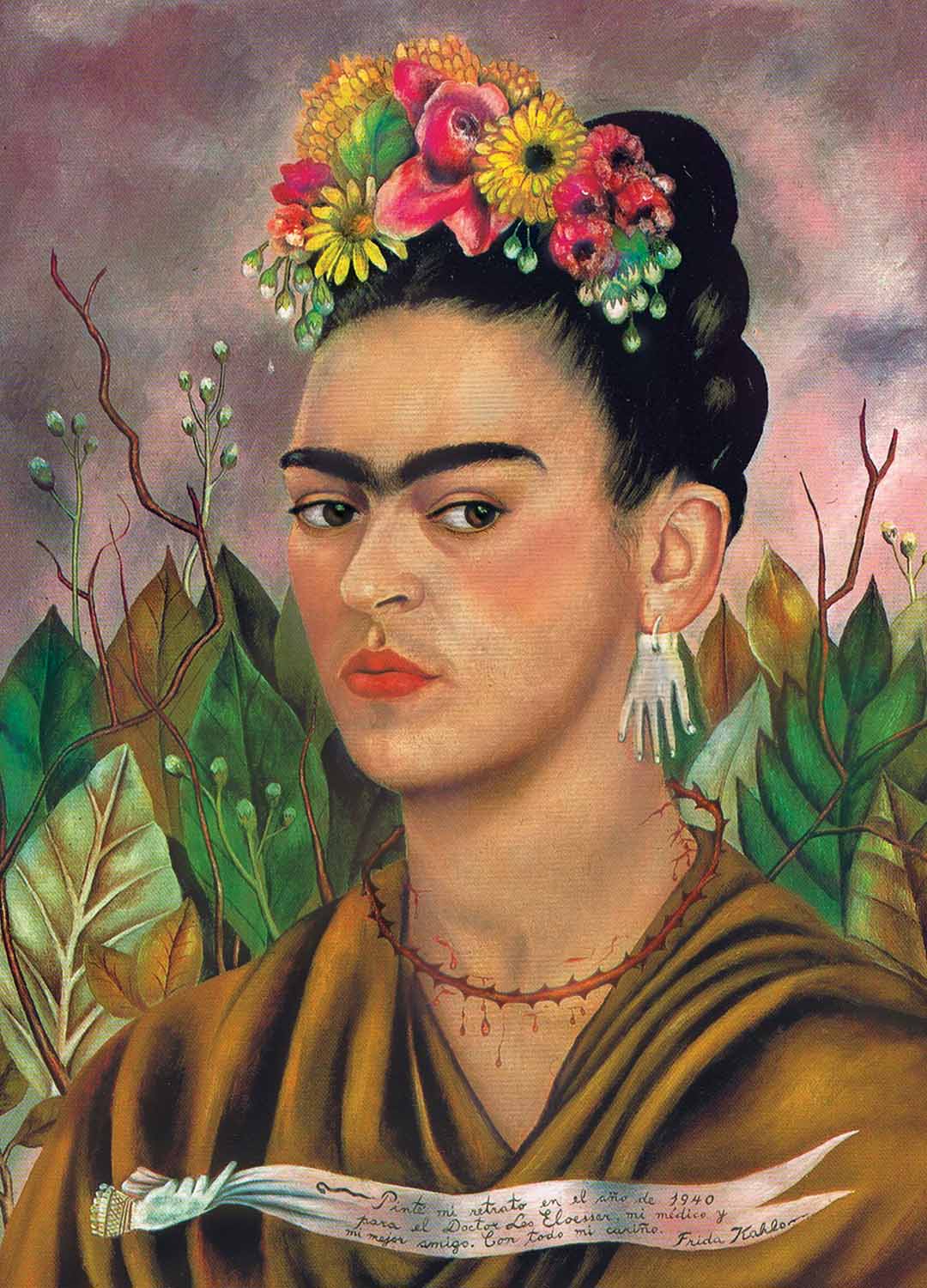 Frida Kahlo Self Portrait Dedicated to Dr Eloesse 1000 pc