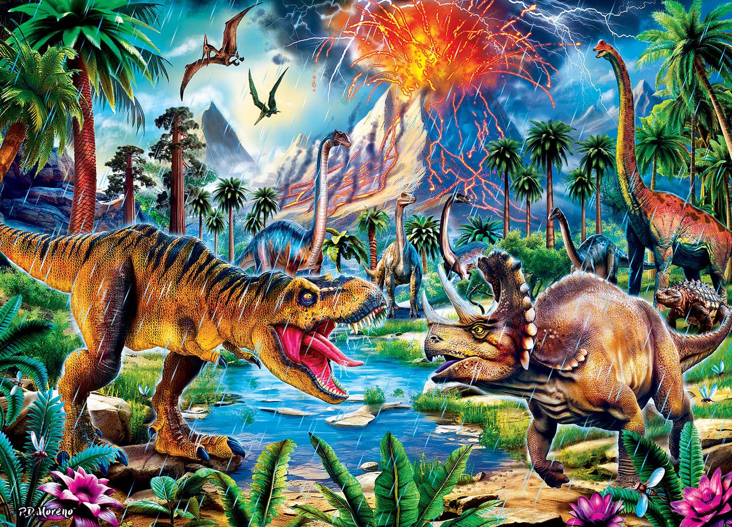 Dinosaurs 1000 pc Glow