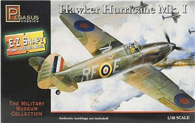 8411 1/48 E-Z Snapz Hawker Hurricane MK.1