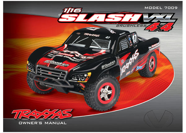 Owner's manual 1/16 Slash 4WD VXL (model 7009)