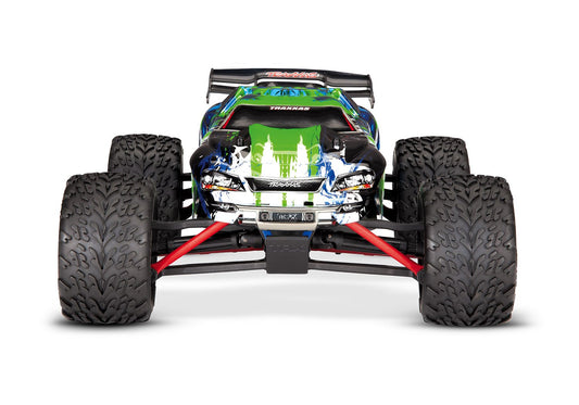 Discontinued - E-Revo: 1/16 Scale 4WD Electric Racing Monster Truck.  Ready-To-Race with TQ 2.4GHz radio system Titan 550 motor and XL-2.5 ESC.  Includes: 6-Cell NiMH 1200mAh Traxxas battery