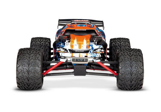Discontinued - E-Revo: 1/16 Scale 4WD Electric Racing Monster Truck.  Ready-To-Race with TQ 2.4GHz radio system Titan 550 motor and XL-2.5 ESC.  Includes: 6-Cell NiMH 1200mAh Traxxas battery