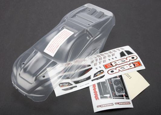 Body 1/16 E-Revo  (clear requires painting)/ grille and lights decal sheet