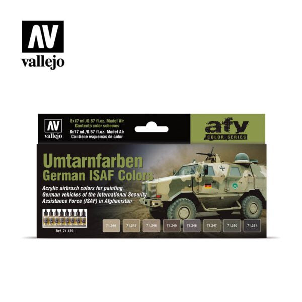 71.159 Umtarnfarben German ISAF Colors - Model Air - AFV - 17ml 6pc
