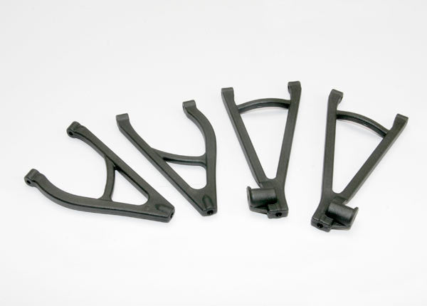 Suspension arm set rear extended wheelbase (lengthens wheelbase 10mm) (includes upper right & left and lower right & left arms)