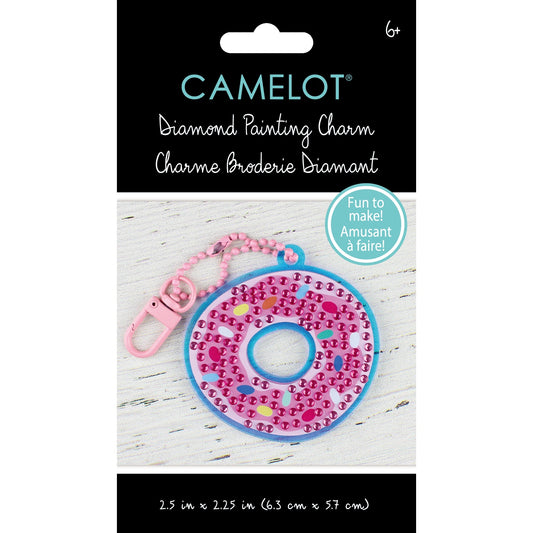 Camelot Dots Diamond Art Kit 2.5"X2.25" -Doughnut Sprinkle Charm