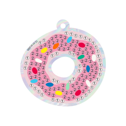 Camelot Dots Diamond Art Kit 2.5"X2.25" -Doughnut Sprinkle Charm