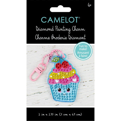Camelot Dots Diamond Art Kit 2"X2.75"-Cupcake Charm